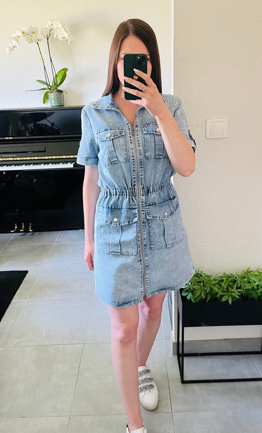 Robe effet jeans